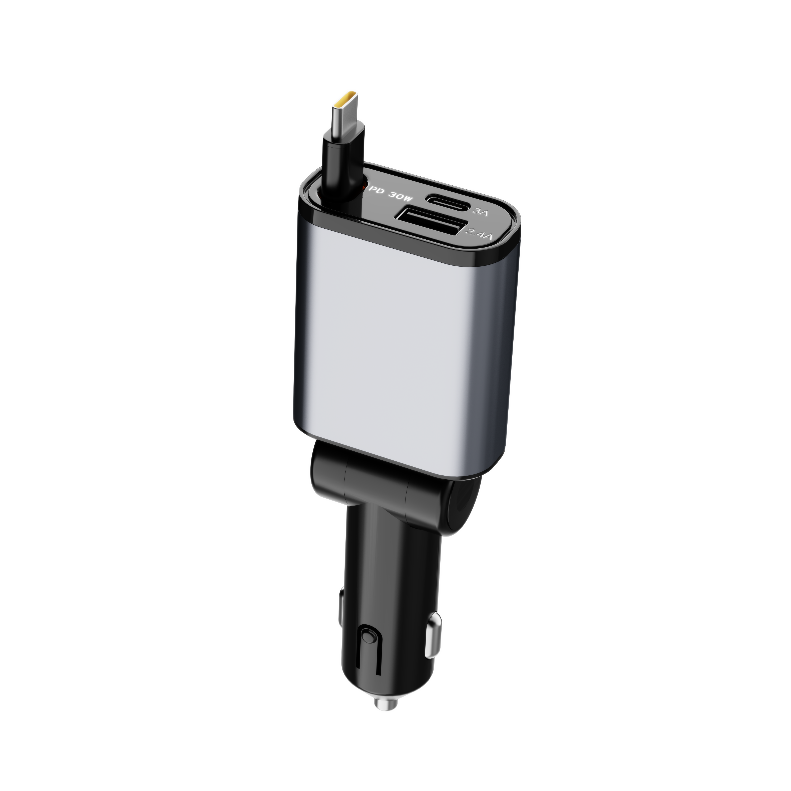 47 Series retractable charging unit for a vehicle power socket