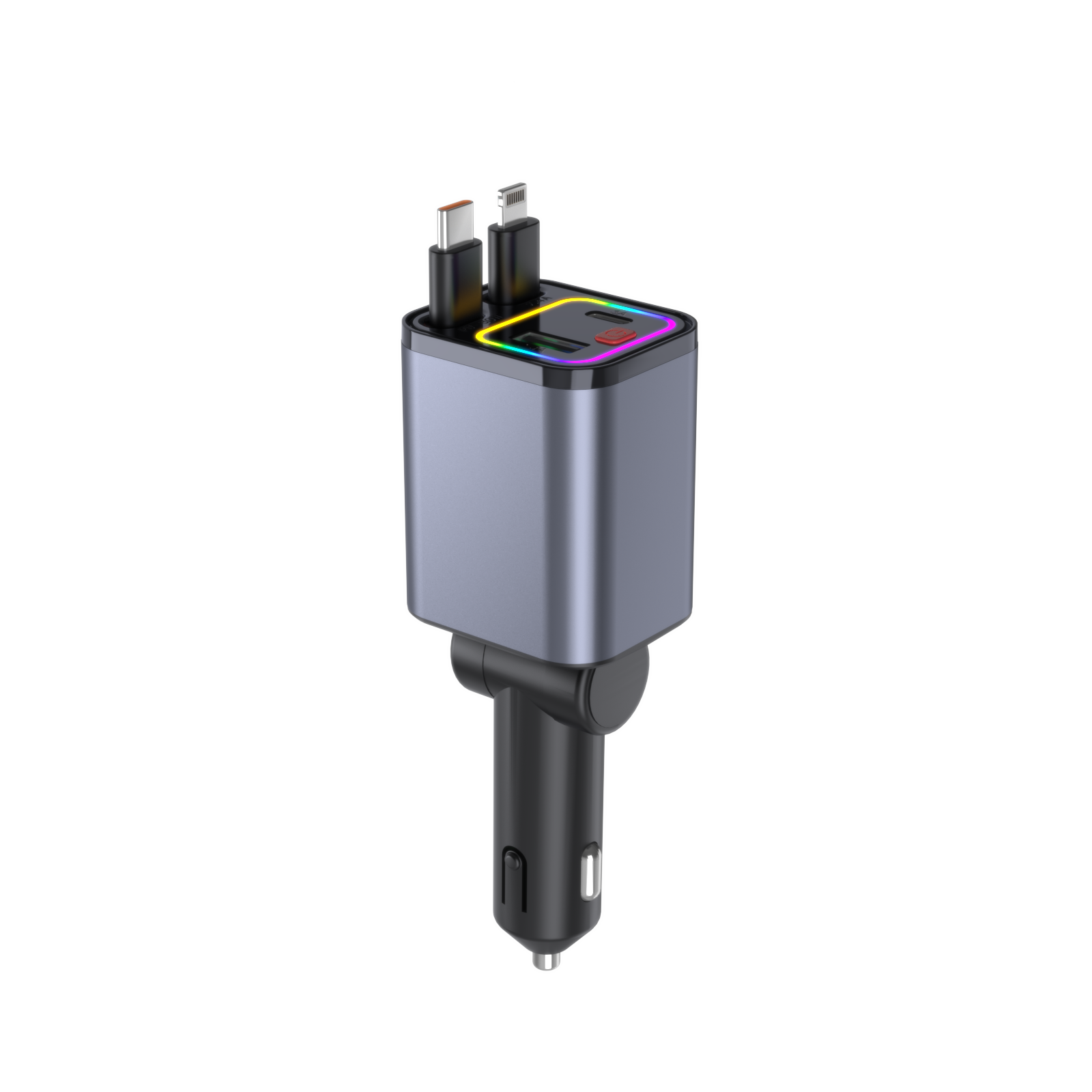 48 Series vehicle-socket charger with retractable charging cables